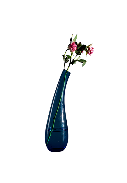 Curved Glass Vase